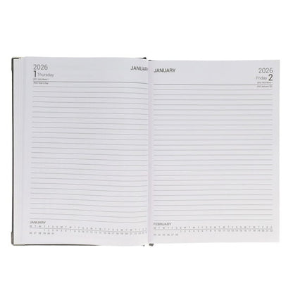 2026 A4 Diary Page A Day - Navy