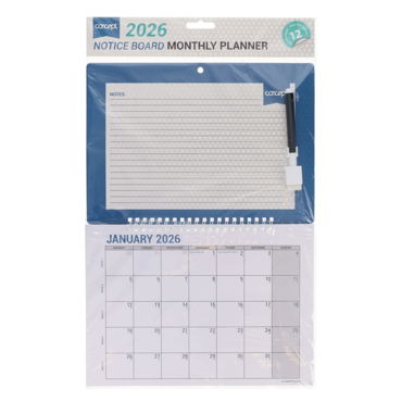 2026 Notice Board Monthly Plan