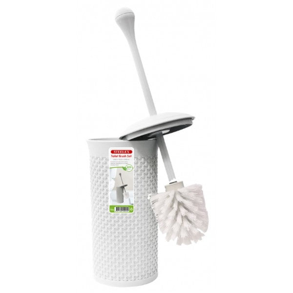 Cream Toilet Brush Set Steelex