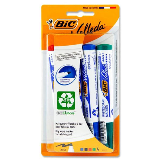 BIC
Velleda 4pk Assorted Bullet Tip Whiteboard Markers
