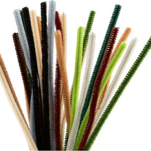 25 Assorted Natural Pipe Cleaners 30cm
