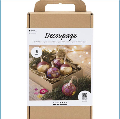 Mini Craft Kit Christmas Decoupage
