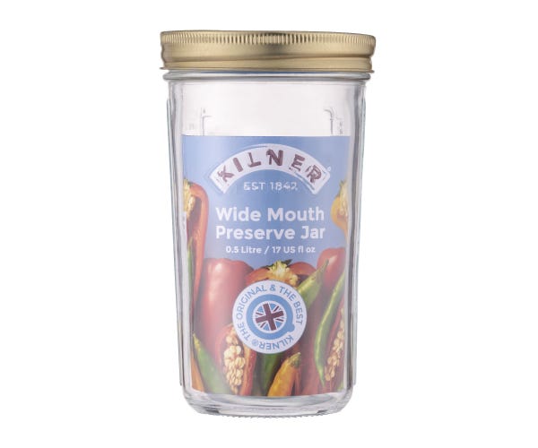 Kilner 0.5l Wide Mouth Preserv