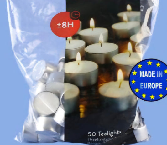 Spaas Tea Lights 8hr 50pk