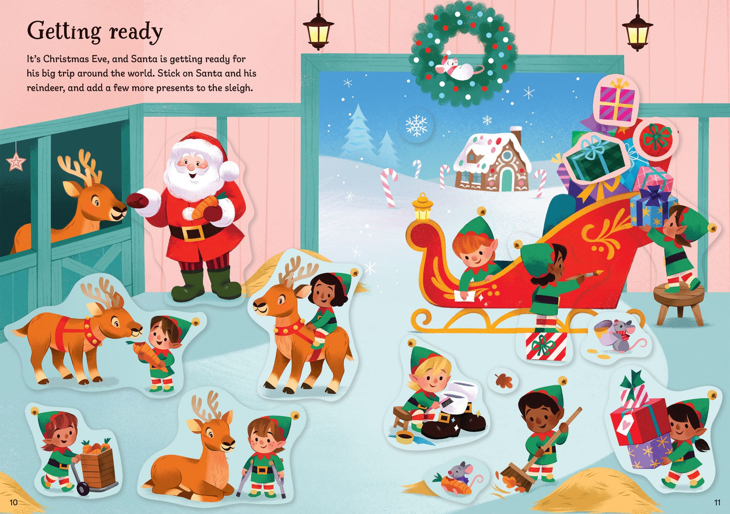 Sparkly Santa Sticker Book
