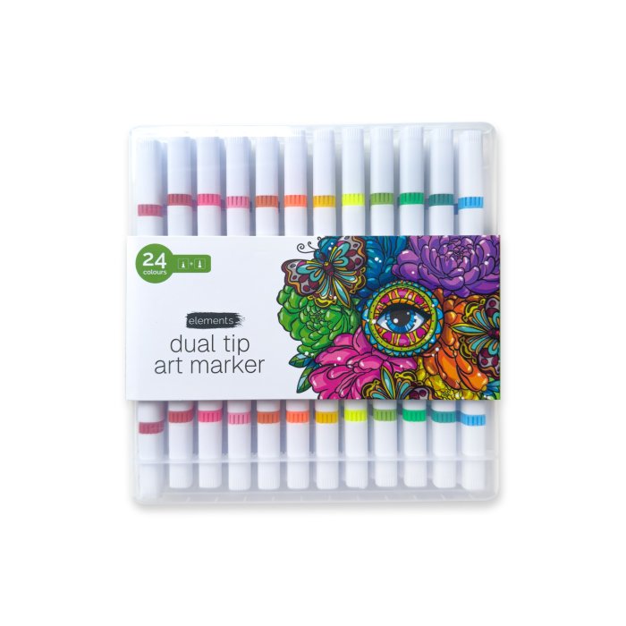 Elements Dual-Tip Markers 24pc