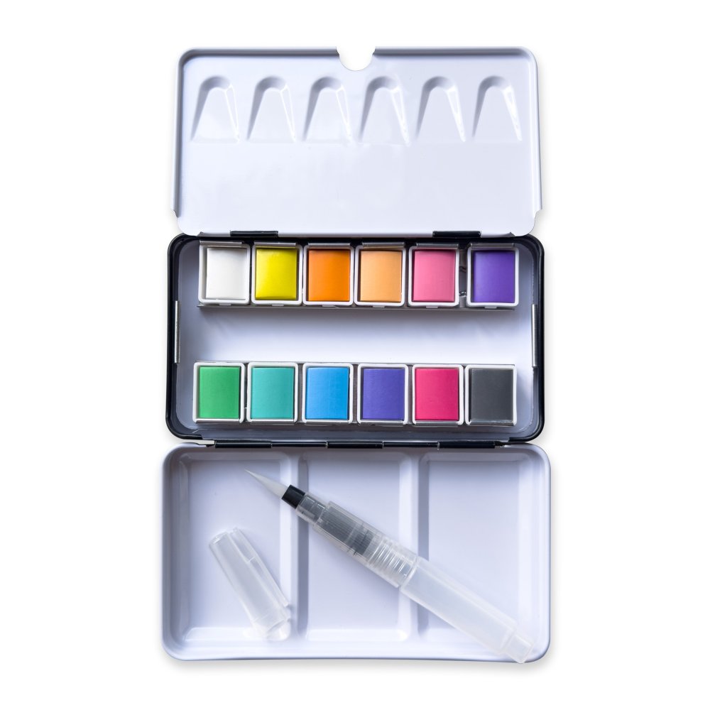 Elements Dreamcore Pastel 12 Half Pan Watercolour Set