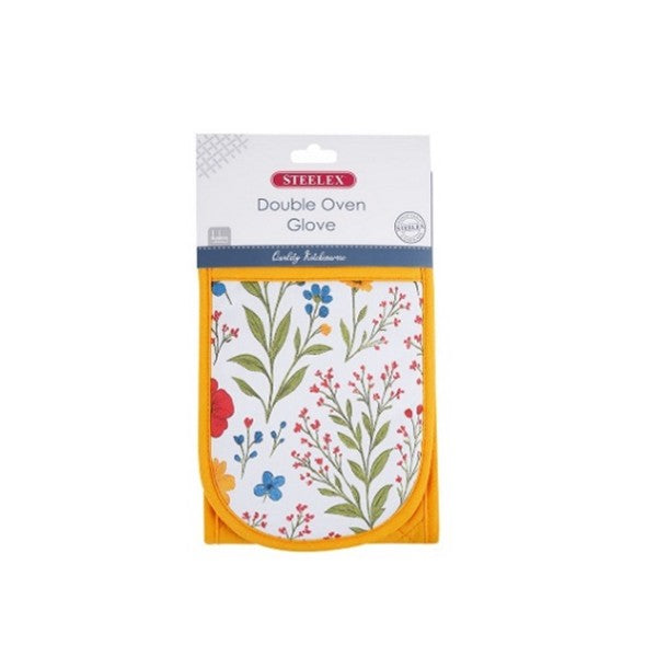 Double Oven Gloves Wild Flowers