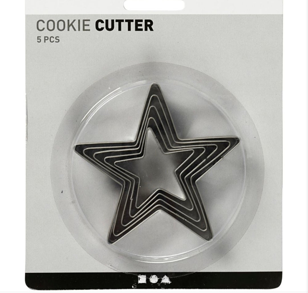 Star Cookie Cutters 5pk