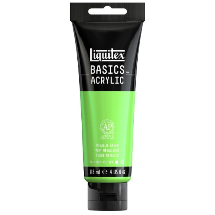 Liquitex Basics Acrylic 118Ml Metallic Green