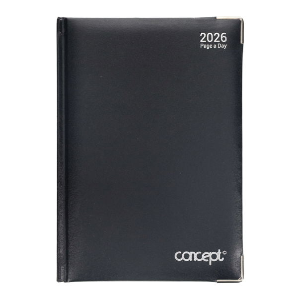Concept
2026 A5 Diary Page A Day - Black