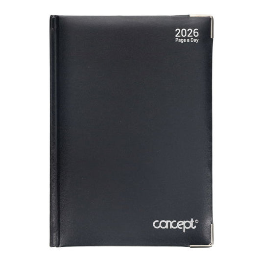 Concept
2026 A5 Diary Page A Day - Black
