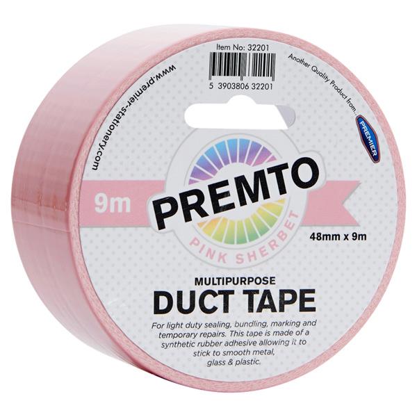 Premto Duct Tape Pink Sherbet 48mm x 9mt