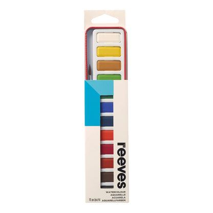 Reevess 12 Metal Tin & Brush Set