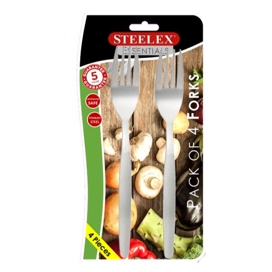 Steelex 4Pk Forks