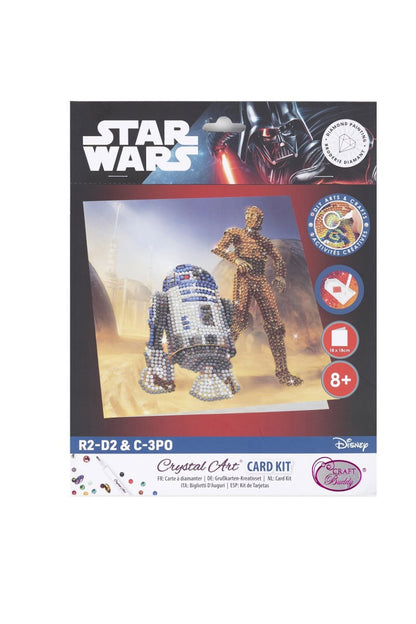 R2D2 & C3PO Card Crystal Art