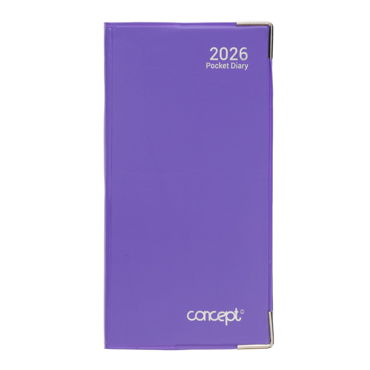 Concept
2026 Week To View Executive Slim Diary Bright - Asst