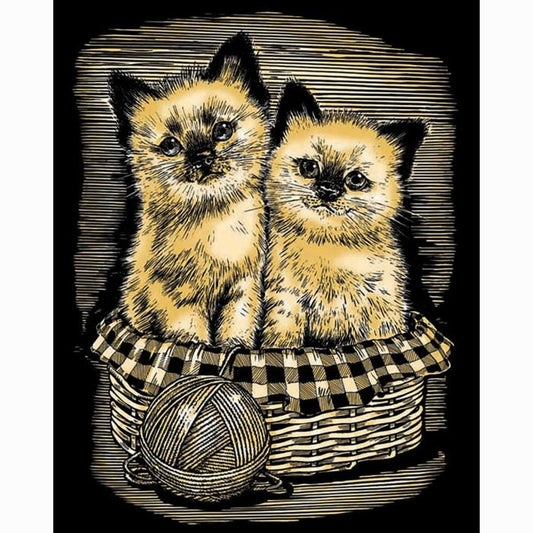 Artfoil Gold Kittens