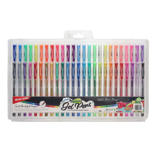 50pk Gel Pens World Of Colour