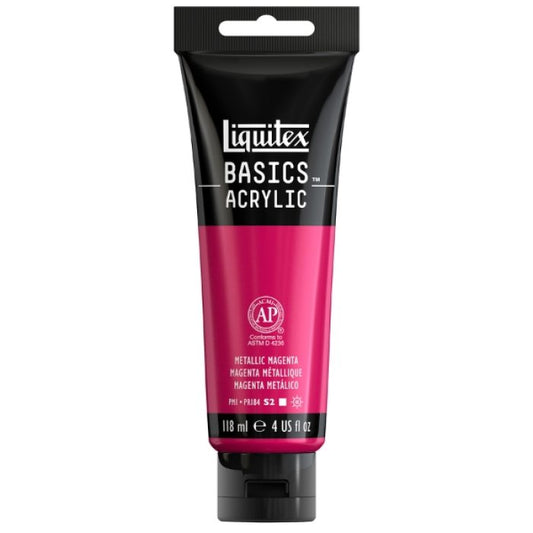 Liquitex Basics Acrylic 118Ml Metallic Magenta