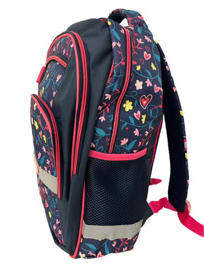 Backpack Girls Comfort Navy/Flowers