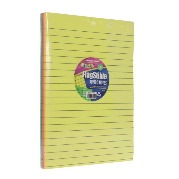 Stik-Ie 150pg Flagstikie Ruled Notes 150mmx230mm