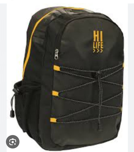 Backpack Student High Life Yellow/Black