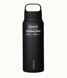 650Ml Black Stainless steel Bottle
