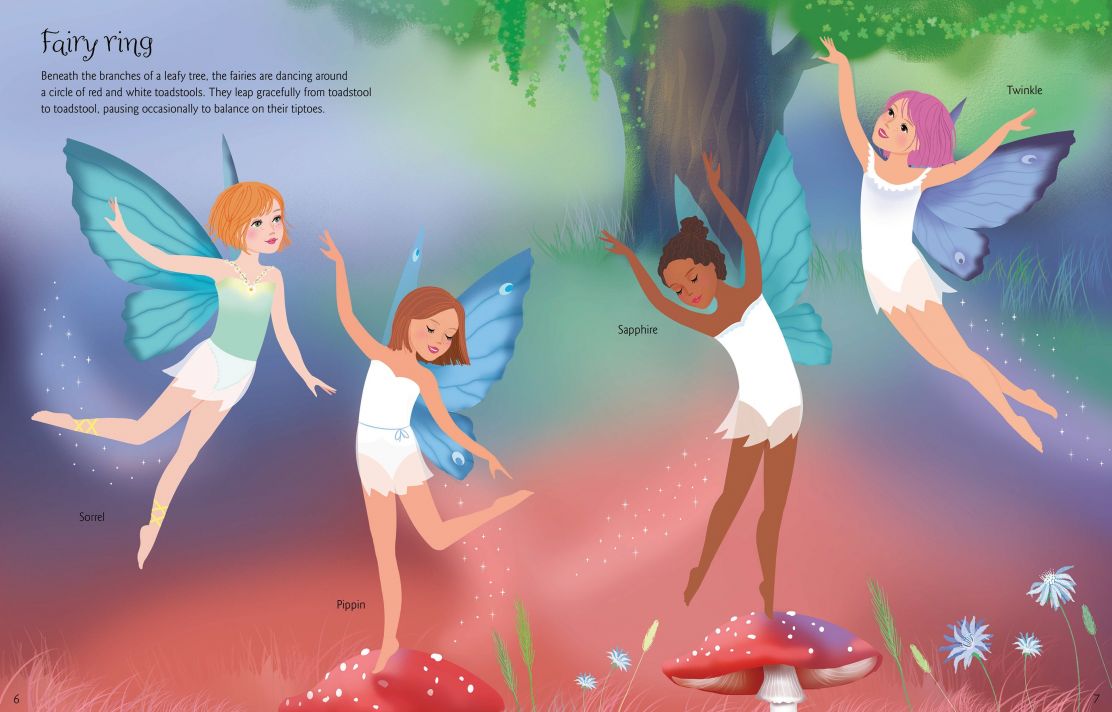 Sticker Dolly Dressing Dancing Fairies