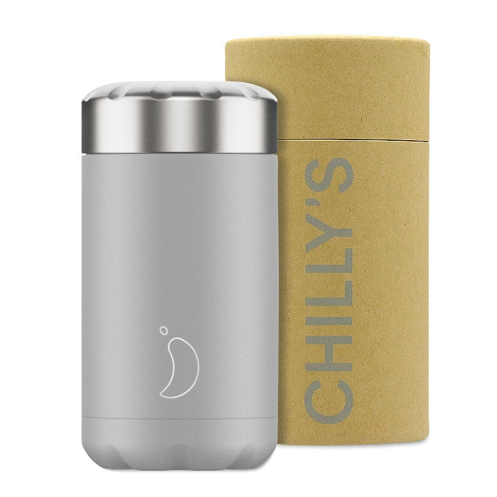 Chillys 500Ml Food Pot Monochrome Grey