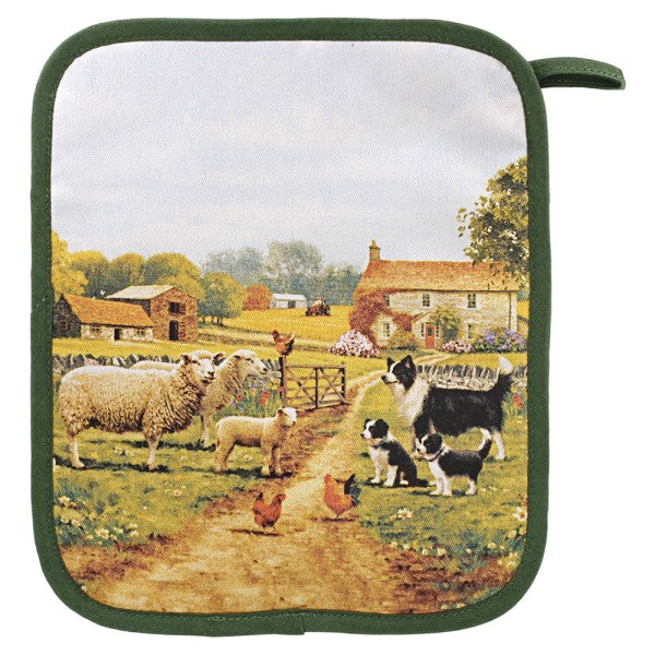 Collie & Sheep Pot Holder