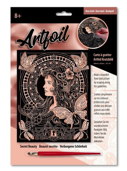 Scratch Art Rose Gold Secret Beauty