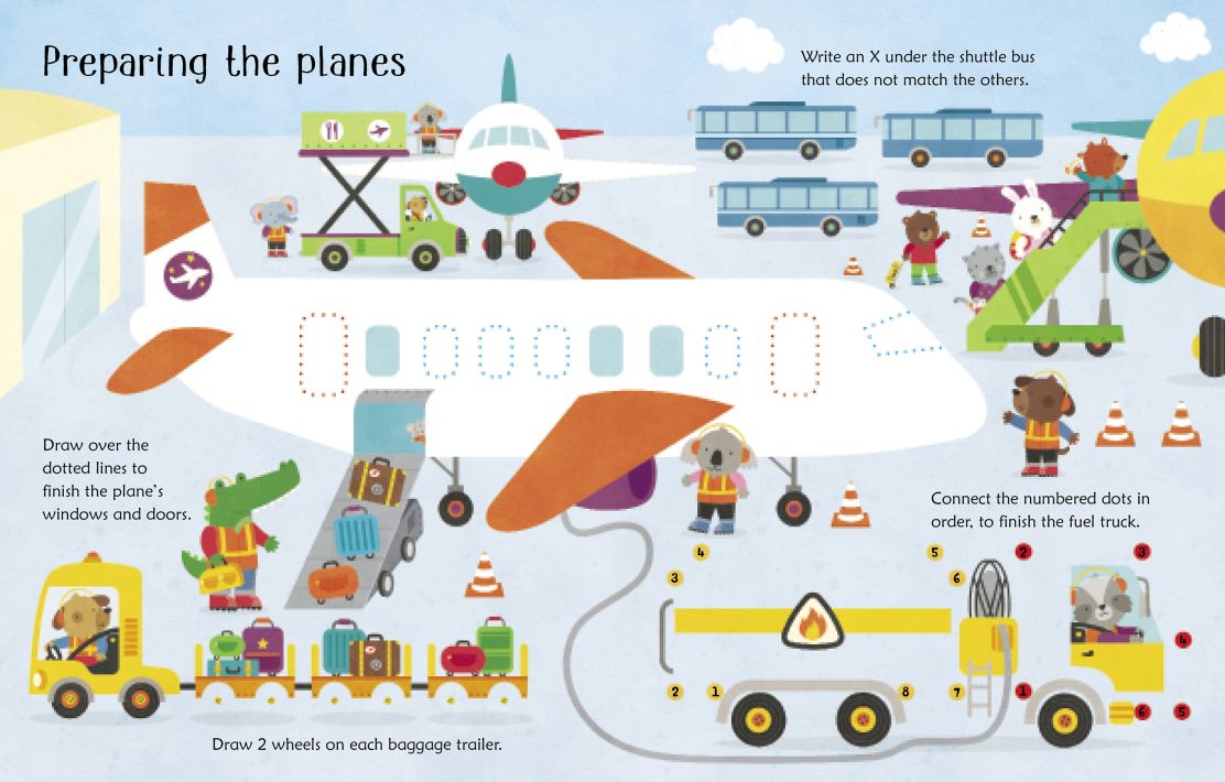 Wipe Clean Airport Activities