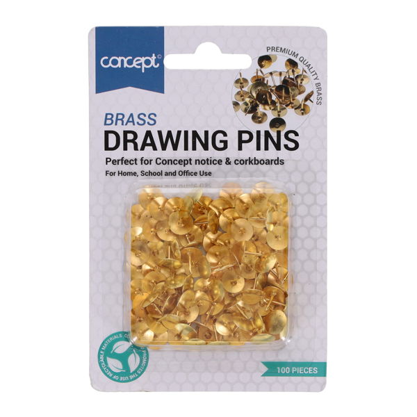 Premier Office Card 100 Brass