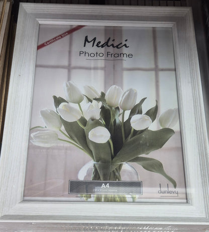 A4 White Frame  (No Mount)