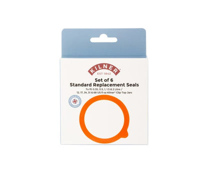 Kilner Replacement Rubber Seals 6pk 0.35-2lt