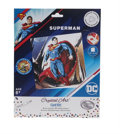 Superman Card Crystal Art