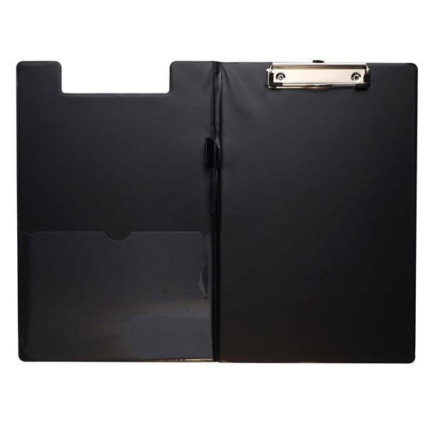 Concept A4 Pvc Double Foldover Clip Board - Black