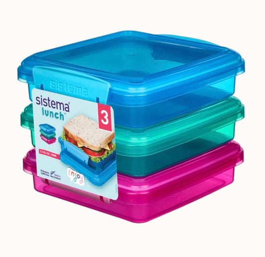 450ml 3pk Sandwich Box