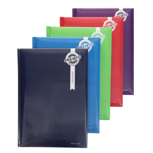 2026 A5 Diary Premto Bold Page A Day