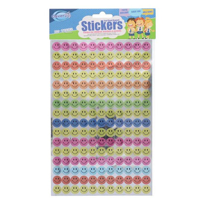 350pk of Stickers Stars or Smiley Faces