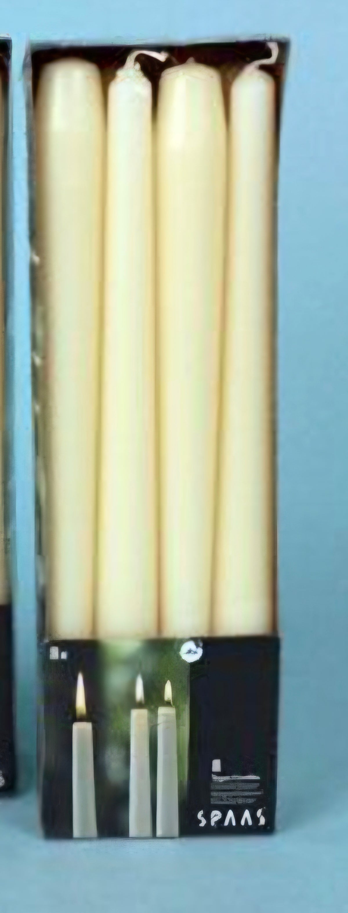 Spaas Ivory 25cm Dinner Candle 8pk