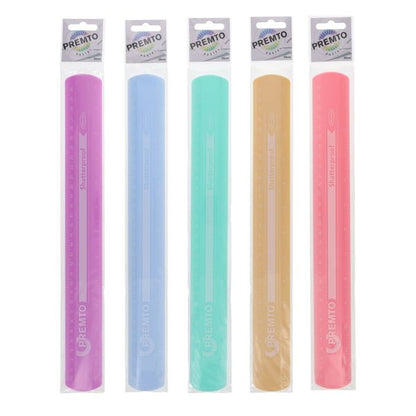 Premto Pastel 30cm Shatterproof Ruler - 5 Asst