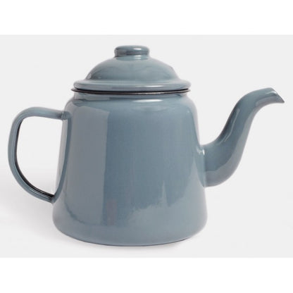 Enamel Tea Pot 14Cm Grey