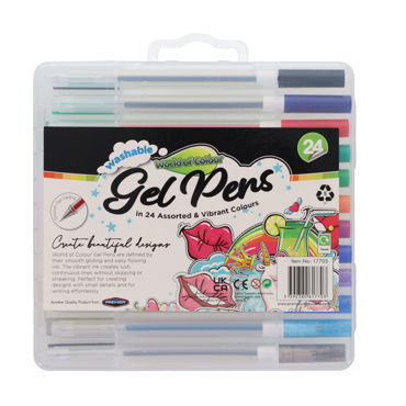24 Gel Pens World Of Colour