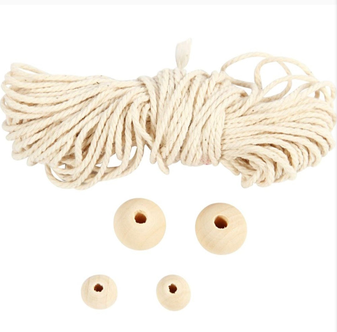 Mini Craft Kit Macrame Christmas Snowflakes