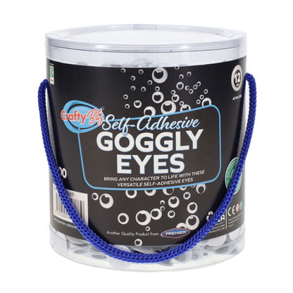 Crafty Bitz
Icon Tub 1000 Self Adhesive Goggly Eyes - 12mm