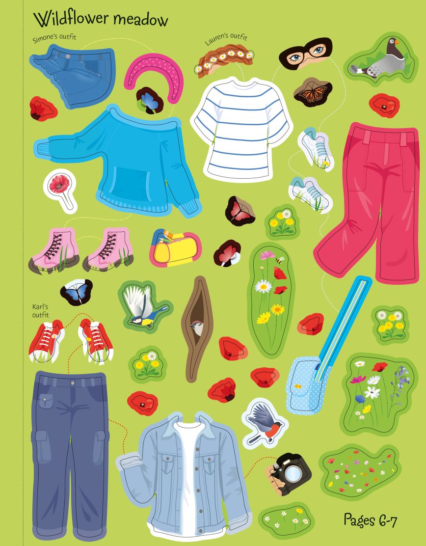 Sticker Dolly Dressing Countryside
