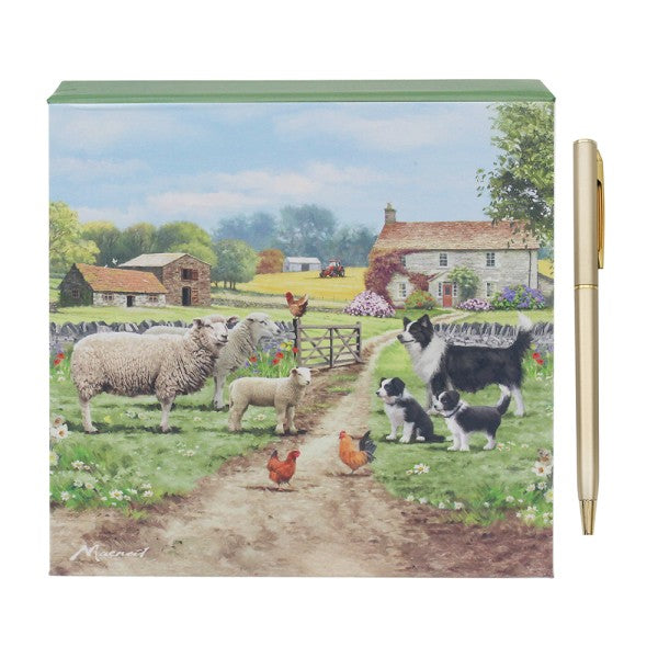 Collie & Sheep Memo Pad & Pen