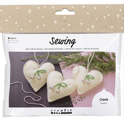 Mini Craft Kit Sewing Hearts